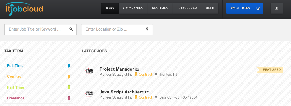Introducing ITjobcloud.com